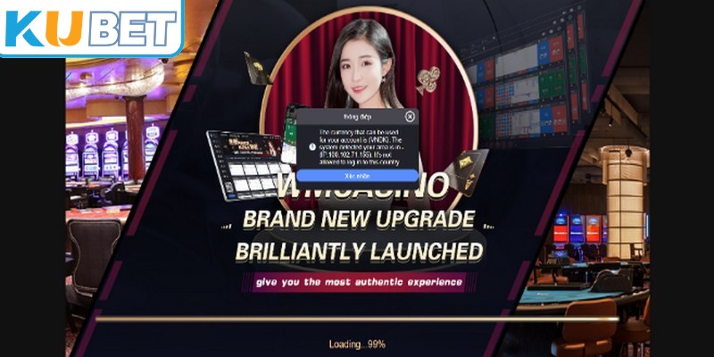 WM Casino được thiết kế với giao diện trực quan, tạo được ấn tượng mạnh